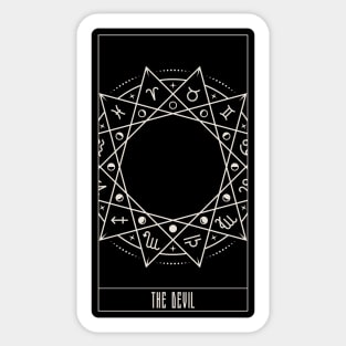 The Devil: "Temptation's Embrace" Sticker